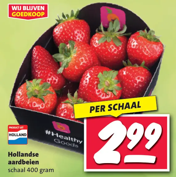 Aanbieding: Hollandse aardbeien