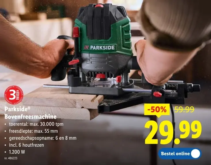 Promotie: Bovenfreesmachine