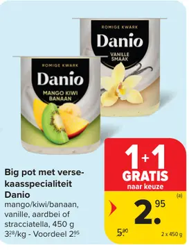 Aanbieding: Big pot met verse-kaasspecialiteit Danio