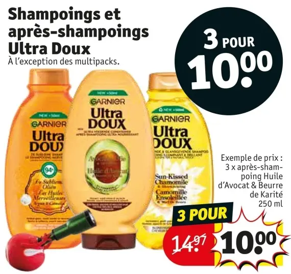 Offre: Shampoings et après-shampoings Ultra Doux