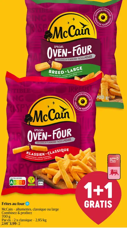 Offre: Frites au four