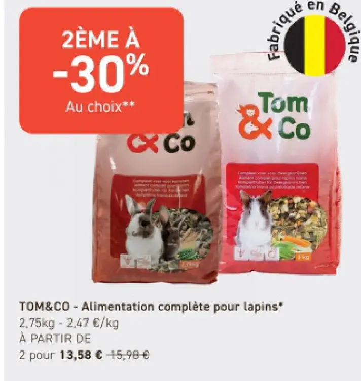 Offre: Alimentation complète pour lapins