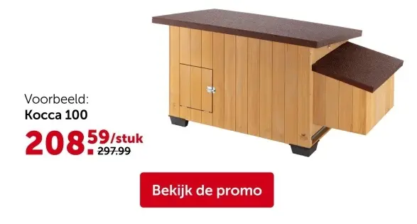 Promotie: Ferplast kippenhok Kocca 100