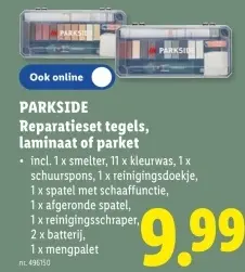 Promotie: Reparatieset tegels, laminaat of parket