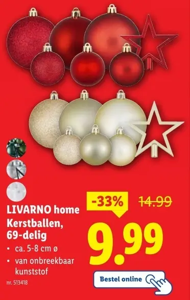Aanbieding: Kerstballen