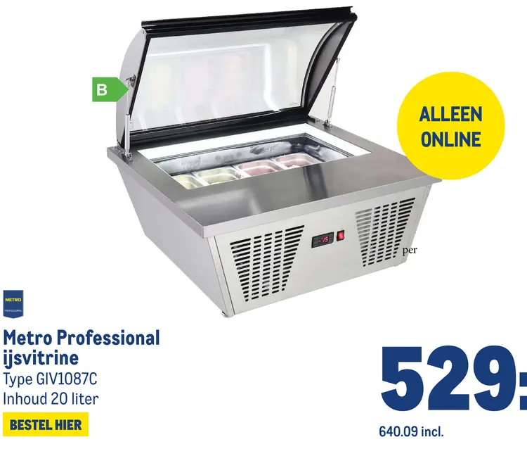 Aanbieding: ijsvitrine