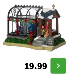 Aanbieding: Christmas Village Tea Room kerstdorpminiatuur