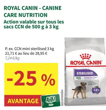 Offre: CCN mini sterilised