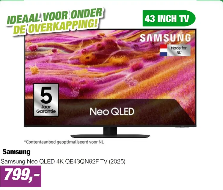 Aanbieding: Samsung Neo QLED 4K QE43QN92F TV (2025)