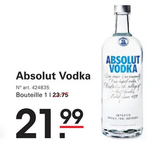 Offre: Absolut Vodka