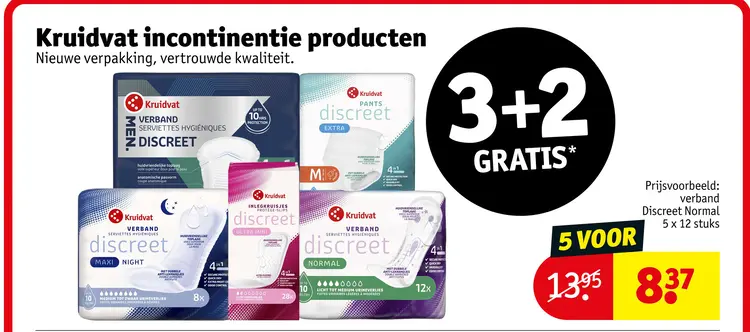 Aanbieding: incontinentie producten
