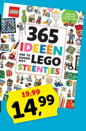 Promotie: 365 ideeën om te maken met LEGO steentjes