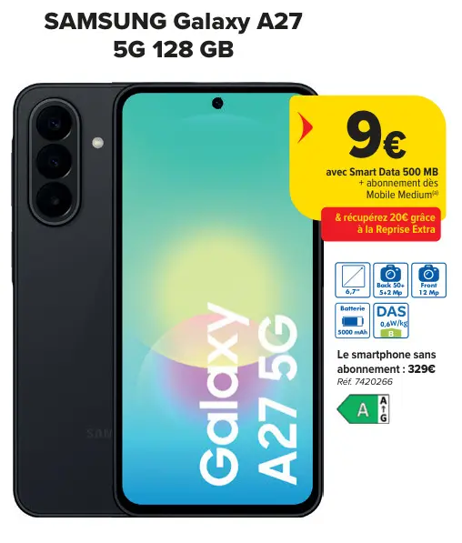 Offre: Galaxy A27 5G 128 GB
