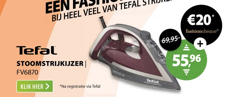 Aanbieding: Stoomstrijkijzer