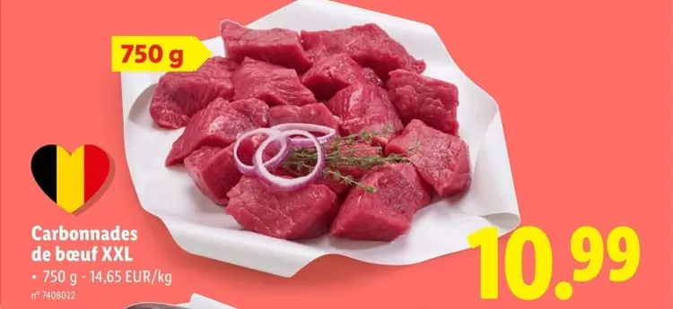 Offre: Carbonnades de bœuf XXL