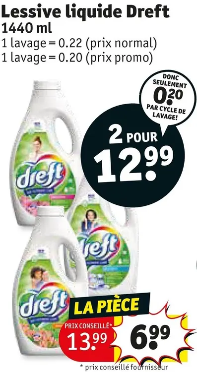 Offre: Lessive liquide