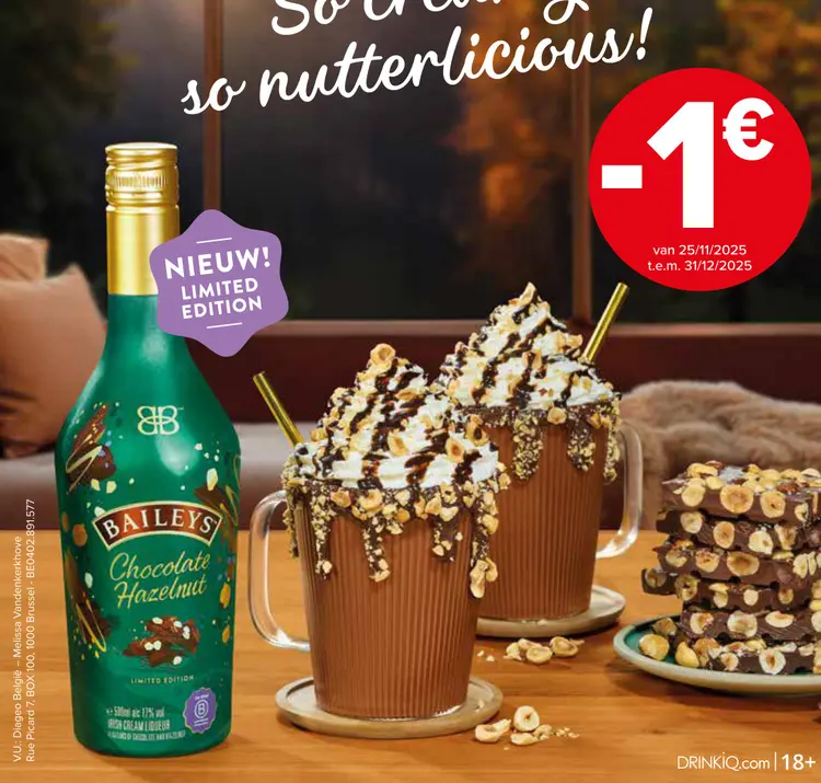 Aanbieding: Baileys Chocolate Hazelnut