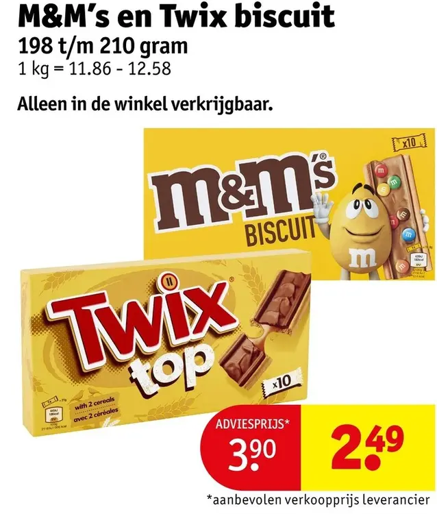 Promotie: En Twix biscuit