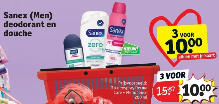 Promotie: Sanex (Men) deodorant en douche