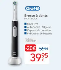 Offre: Brosse à dents PRO 1 BLACK