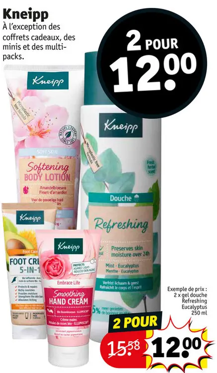 Offre: gel douche Refreshing Eucalyptus