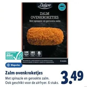 Aanbieding: Zalm ovenkroketjes