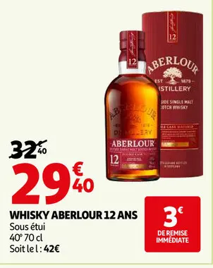 Aanbieding: Whisky ABERLOUR 12 ans