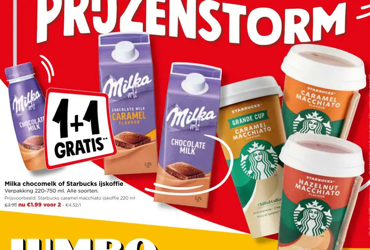 Promotie: Milka chocomelk of Starbucks ijskoffie