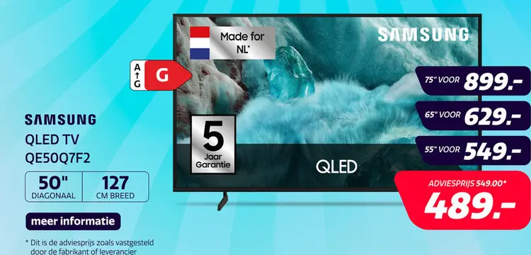 Aanbieding: Samsung 50" QLED Q7F2 (2025)
