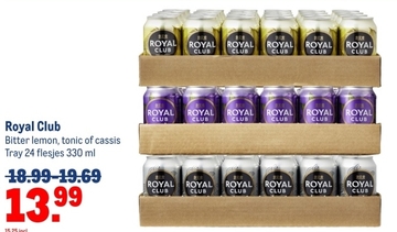 Aanbieding: Royal Club Bitter lemon, tonic of cassis