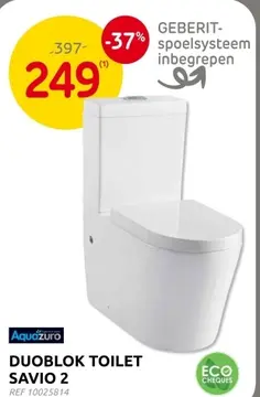Aanbieding: Duoblok toilet savio 2