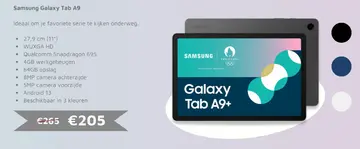 Aanbieding: Samsung Galaxy Tab A9