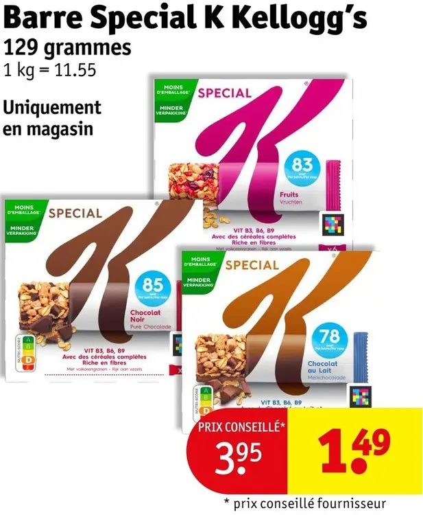 Offre: Barre Special K