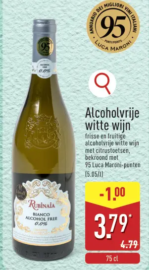 Promotie: Alcoholvrije witte wijn