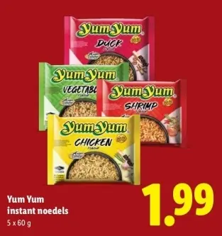 Aanbieding: Instant noedels