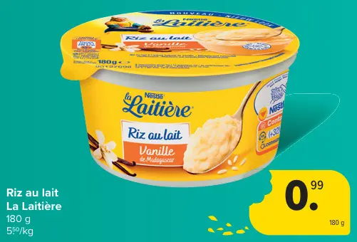 Offre: Riz au lait