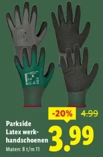 Aanbieding: Latex werkhandschoenen