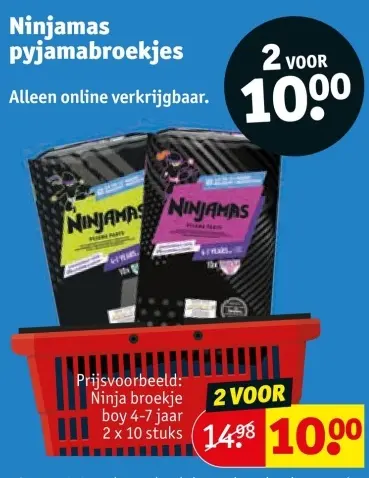 Aanbieding: Ninjamas pyjamabroekjes