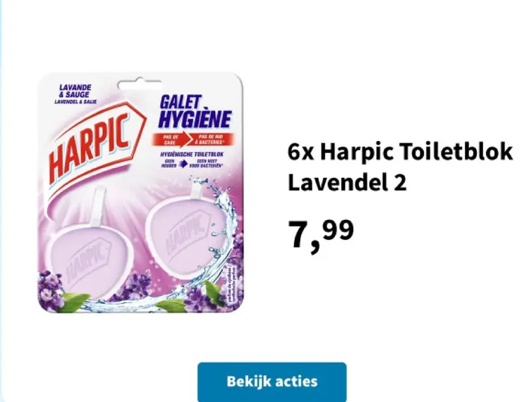 Promotie: Harpic Toiletblok Lavendel