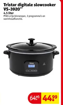 Aanbieding: Tristar digitale slowcooker VS-3920