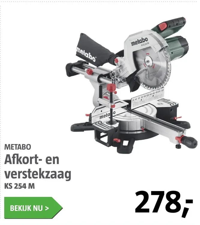 Aanbieding: Afkort- en verstekzaag