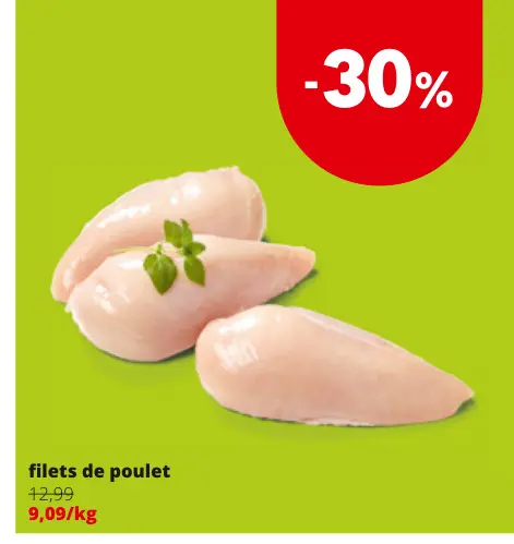 Offre: Filets de poulet