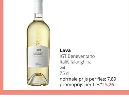 Promotie: Lava IGT Beneventano Wit