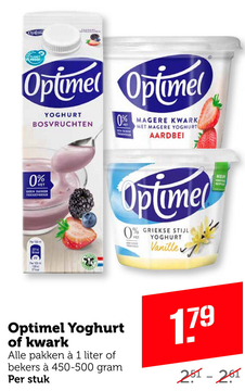 Aanbieding: Optimel Yoghurt of kwark