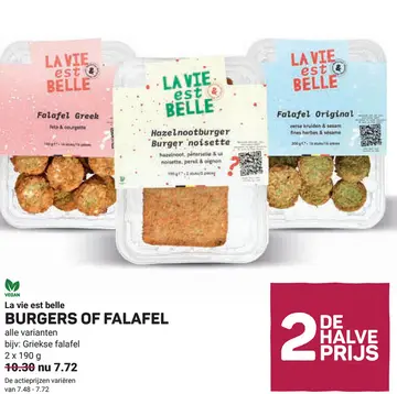 Aanbieding: BURGERS OF FALAFEL