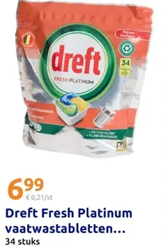 Aanbieding: Fresh Platinum vaatwastabletten