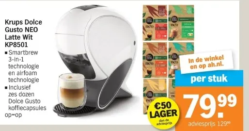 Aanbieding: Dolce Gusto NEO Latte Wit KP8501