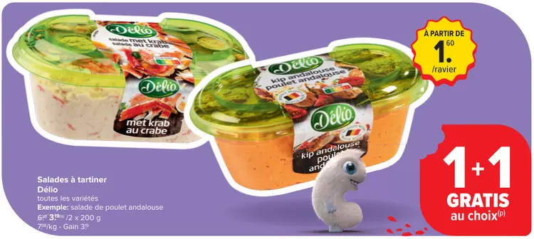 Offre: Salades à tartiner