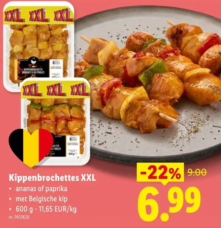 Promotie: Kippenbrochettes XXL