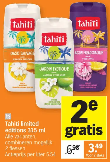 Promotie: Tahiti limited editions
